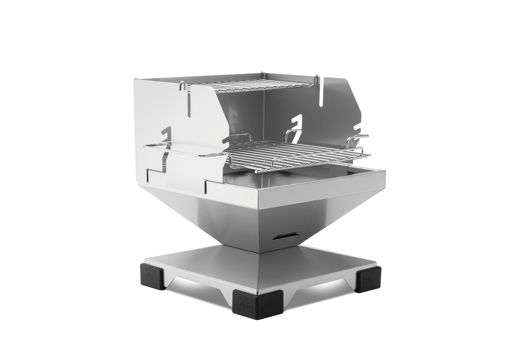 Smoker Grill Shop Detailansicht THÜROS EDELSTAHL Holzkohle Grill T1