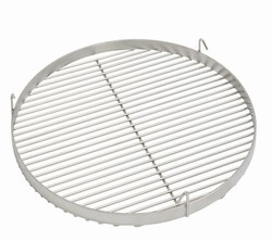 Grillrost 50 cm Durchmesser für Dreibein Edelstahl in der Mitte teilbar