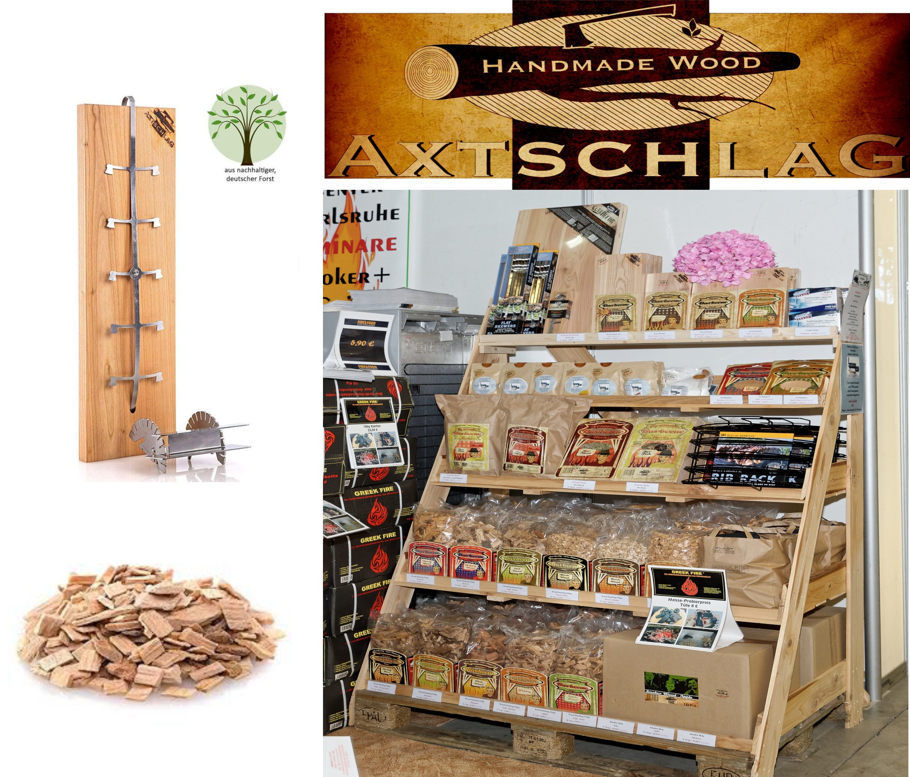 Smoker Grill Shop Detailansicht AROMAHÖLZER RAUCHHÖLZER & MEHR